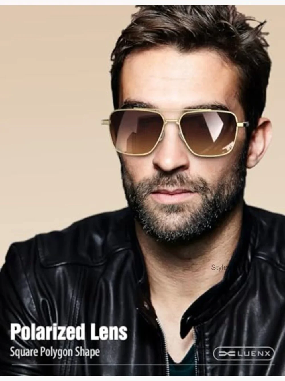 Polarized Aviator Sunglasses UV400 Protection Driving 58mm